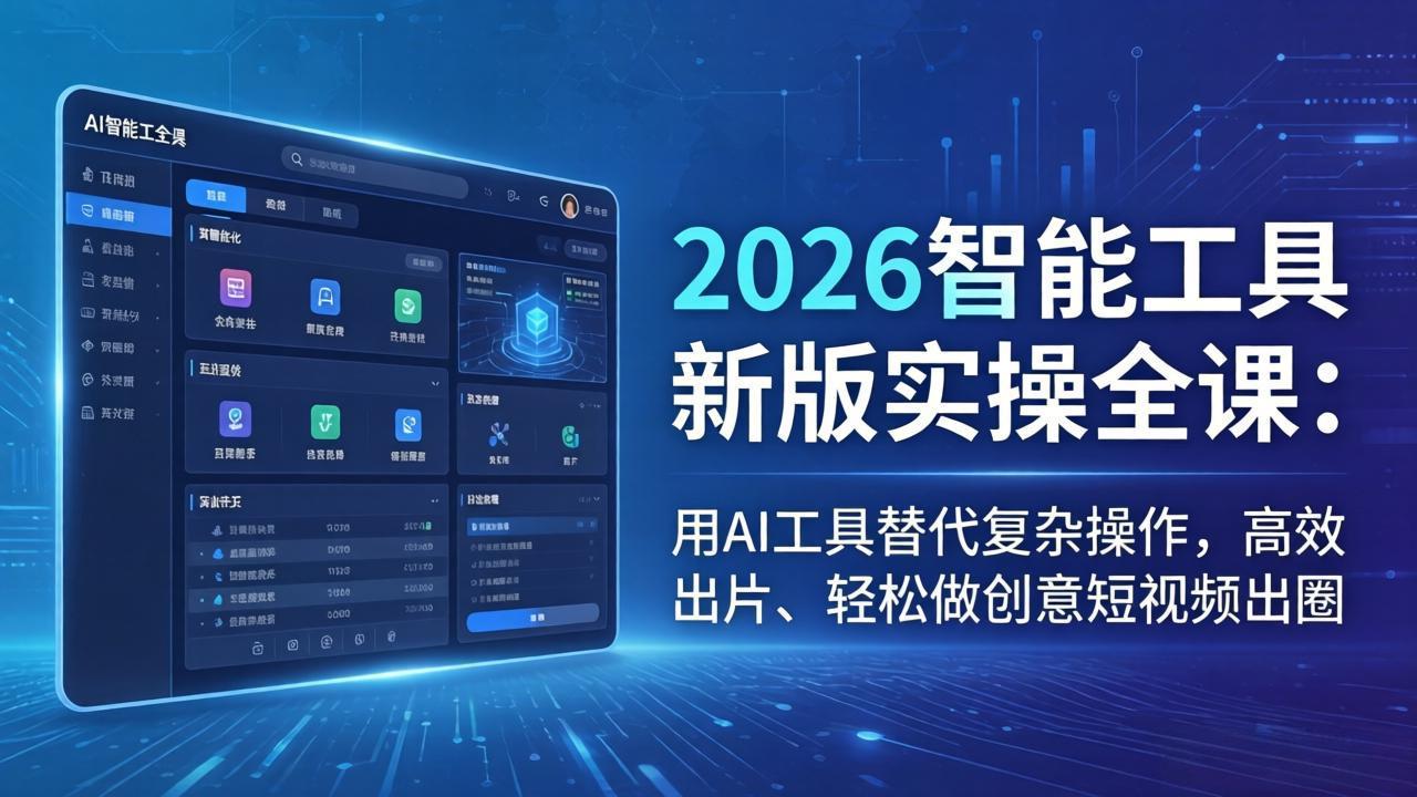 2026智能工具新版实操全课:用AI工具替代复杂操作,高效出片、轻松做创意短视频出圈创云资源分享 | 创云网创云网创 | 千项创云 | 千项笔记 | 闪电网创 | 资源站网创 | 网创干货基地 | 网创实战教程 | 网创项目大全 | 网创副业项目 | 网创引流技巧 | 网创变现玩法 | 网创零基础入门 | 网创暴利项目 | 网创蓝海项目 | 网创实操手册 | 网创资料合集 | 网创工具分享 | 网创课程资料 | 网创技术教程 | 网创运营攻略 | 网创赚钱秘籍 | 网创被动收入 | 网创轻资产创业 | 网创低成本项目 | 创云资源库 | 创云副业指南 | 创云创业项目 | 创云干货分享 | 创云实战玩法 | 创云引流脚本 | 创云变现教程 | 创云 AI 工具 | 创云无货源 | 创云 C 单玩法 | 闲鱼无货源教程 | 闲鱼倒卖项目 | 闲鱼虚拟产品 | 闲鱼引流技巧 | 闲鱼开店攻略 | 闲鱼爆款选品 | 闲鱼自动发货 | 闲鱼副业赚钱 | 闲鱼 C 单 2.0 | 闲鱼流量玩法 | 小红书起号教程 | 小红书变现玩法 | 小红书引流攻略 | 小红书爆款文案 | 小红书素材库 | 小红书运营技巧 | 小红书虚拟资源 | 小红书带货项目 | 小红书 AI 作图 | 小红书流量密码 | 淘宝无货源开店 | 淘宝蓝海选品 | 淘宝引流技巧 | 淘宝运营教程 | 淘宝虚拟产品 | 淘宝客变现 | 淘宝爆款打造 | 淘宝新店运营 | 淘宝 C 店玩法 | 淘宝副业项目 | AI 网创项目 | AI 变现教程 | AI 文案生成 | AI 作图赚钱 | AI 视频剪辑 | AI 工具合集 | AI 自动化运营 | AI 虚拟产品 | AI 副业赚钱 | AI 引流脚本 | C 单 2.0 教程 | C 单实战玩法 | C 单引流技巧 | C 单变现攻略 | C 单项目资料 | C 单零基础教学 | C 单暴利玩法 | C 单自动脚本 | C 单流量玩法 | C 单副业项目 | 无货源电商教程 | 无货源选品技巧 | 无货源开店攻略 | 无货源虚拟项目 | 无货源自动发货 | 无货源爆款玩法 | 无货源副业赚钱 | 无货源运营手册 | 无货源工具合集 | 无货源蓝海项目 | 虚拟资源项目 | 虚拟产品变现 | 虚拟资料合集 | 虚拟产品开店 | 虚拟资源引流 | 虚拟产品教程 | 虚拟资源倒卖 | 虚拟产品暴利 | 虚拟资源自动 | 虚拟副业项目 | 副业赚钱项目 | 副业零基础入门 | 副业实操教程 | 副业变现攻略 | 副业引流技巧 | 副业工具合集 | 副业资料大全 | 副业轻资产 | 副业被动收入 | 副业暴利玩法 | 网络创业项目 | 网络赚钱教程 | 网络引流技巧 | 网络变现玩法 | 网络运营攻略 | 网络干货基地 | 网络实战手册 | 网络工具分享 | 网络课程资料 | 网络蓝海项目 | 短视频变现 | 短视频引流 | 短视频教程 | 短视频素材库 | 短视频运营 | 短视频带货 | 短视频脚本 | 短视频爆款 | 短视频 AI 剪辑 | 短视频副业 | 自媒体变现 | 自媒体起号 | 自媒体运营 | 自媒体文案 | 自媒体素材 | 自媒体引流 | 自媒体教程 | 自媒体副业 | 自媒体工具 | 自媒体干货 | 电商运营教程 | 电商引流技巧 | 电商变现玩法 | 电商选品攻略 | 电商工具合集 | 电商开店教程 | 电商爆款打造 | 电商虚拟项目 | 电商副业赚钱 | 电商蓝海项目 | 引流技术教程 | 精准引流玩法 | 全自动引流 | 私域引流技巧 | 社群引流攻略 | 短视频引流 | 图文引流教程 | 引流脚本合集 | 引流干货基地 | 引流实战玩法 | 变现技巧大全 | 变现项目合集 | 变现实操教程 | 变现工具分享 | 变现攻略手册 | 暴利变现玩法 | 被动变现项目 | 轻资产变现 | 虚拟变现教程 | 副业变现秘籍 | 千像网创资源 | 千像副业教程 | 千像引流干货 | 闪电网创项目 | 闪电变现玩法 | 闪电副业赚钱 | 资源站网创库 | 资源站副业集 | 资源站引流技 | 资源站变现法创云网创